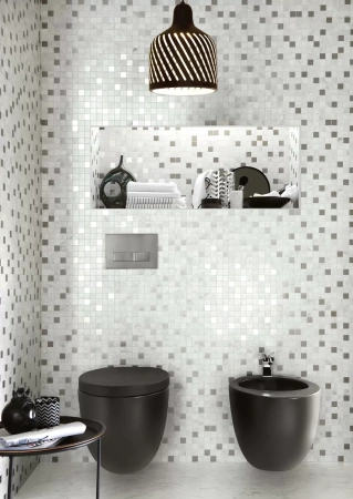 Мозаика R4ZR Bistrot Mosaico Crux Grey Soft 30x30