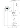 Сливное устройство для писсуара RAIBER Sensor RSF88307