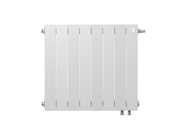 Радиатор биметаллический ROYAL THERMO PianoForte 500 8 секций, ниж. подк. 6400/591 Bianco Traffico