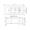 Каркас AQUANET Roma 170x70