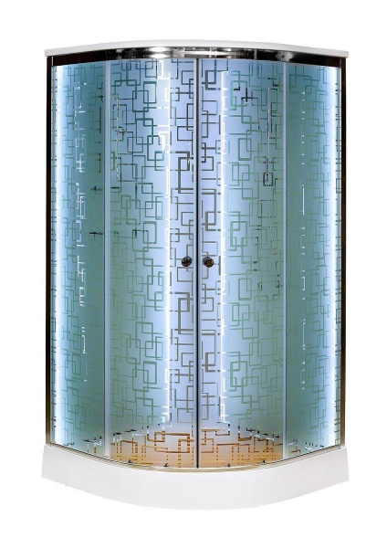 Душевая кабина AVACAN ЕМ1510 LED G 100x100x220