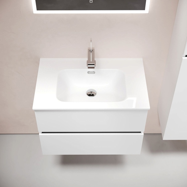 Тумба под раковину SANCOS Urban 70 с 2 ящиками белая