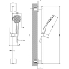 Душевой гарнитур GESSI Emporio 47314#149 никель брашированный