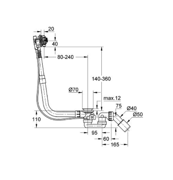 Слив-перелив GROHE Talentofill 28990000