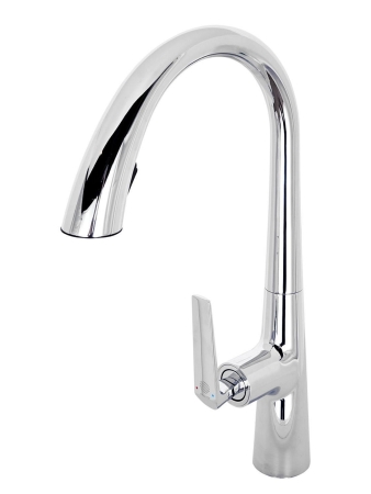 Смеситель для кухни ORANGE Boni с поворотным изливом M15-120cr