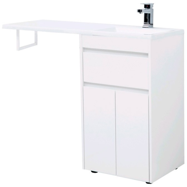 Тумба под раковину AQUANET Токио 48 напольная, белый глянец