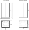 Душевое ограждение RADOMIR Дрим 110x90x200 R профиль белый, стекло матовое