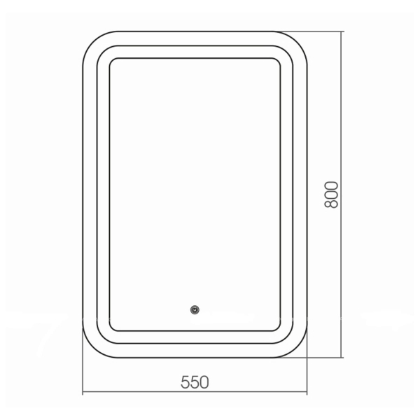 Зеркало AQUANIKA Future AQF5580RU22 55 с сенсорным выключателем