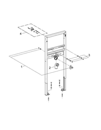 Инсталляция для раковин GROHE Rapid SL 38554001