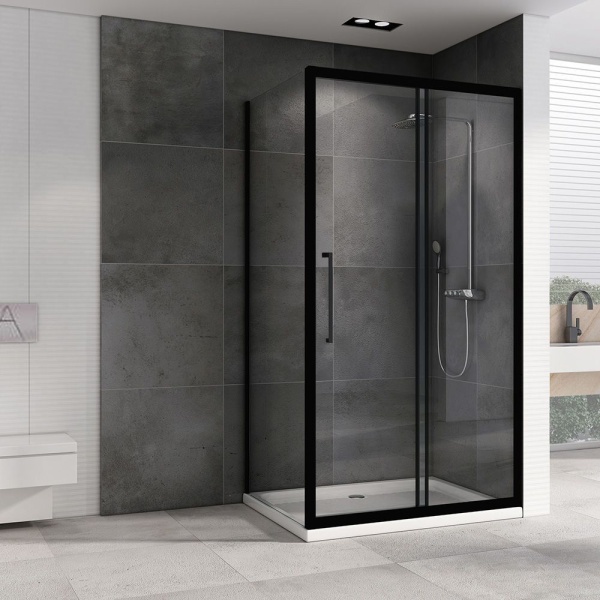 Душевое ограждение ABBER Schwarzer Diamant AG30140BH-S50B 140x50x195