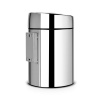 Ведро для мусора BRABANTIA Slide Bin 5 л, сталь полированная