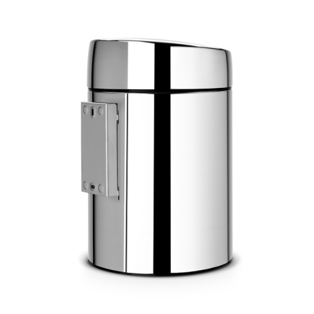 Ведро для мусора BRABANTIA Slide Bin 5 л, сталь полированная