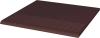 Клинкерная плитка Natural Brown Ступень простая гладкая 30х30х1.1