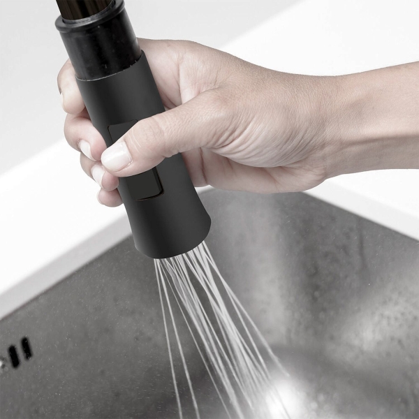 Смеситель для кухни CLEVER Chef Black 61834 черный матовый