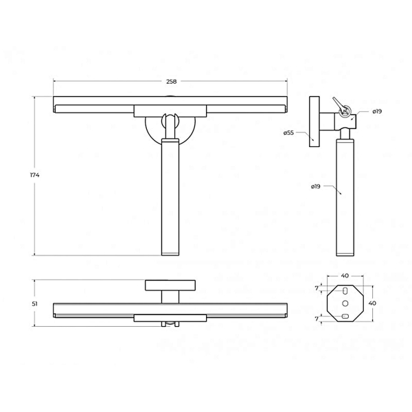Скребок для душевой кабины CEZARES Relax RELAX-SV-IN сатин
