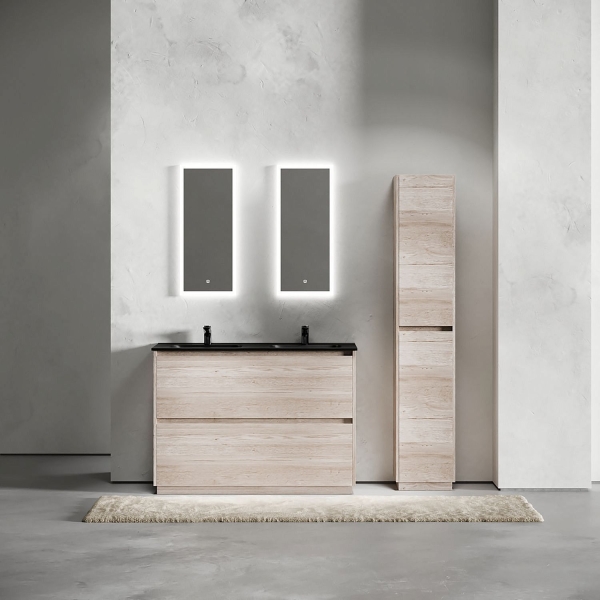 Тумба под раковину SANCOS Libra Floor 120 под 2 раковины с 2 ящиками дуб галифакс