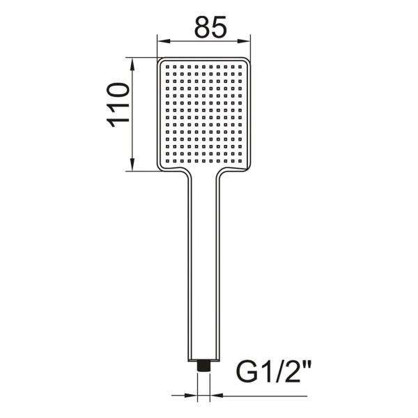 Ручной душ CLEVER Nine Xtreme 60797 черный матовый