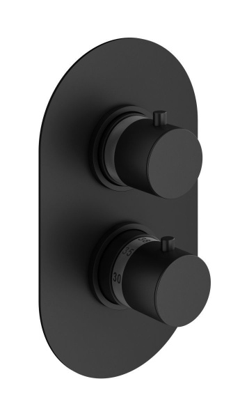 Душевой комплект PLUMBERIA Ixo KITXOT19NO260 черный матовый