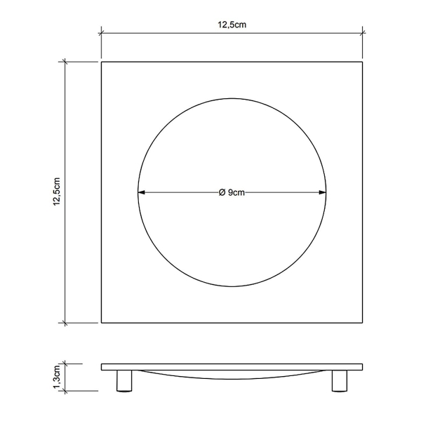 Мыльница DECOR WALTHER Cube DW 351 837220 золото
