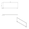 Панель фронтальная для ванн CERSANIT Universal Type 150x58