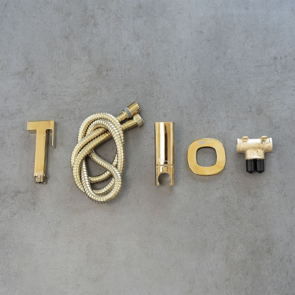 Гигиенический душ LEMARK Solo со смесителем LM7172G золото