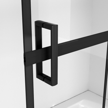 Шторка для ванны NIAGARA Nova 100x140 профиль черный матовый