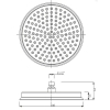 Верхний душ CAPRIGO Parts 99-502-vot Ø23 бронза матовая