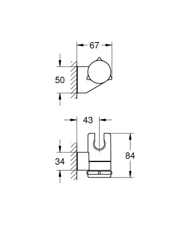 Держатель душа GROHE Tempesta Classic 27595000