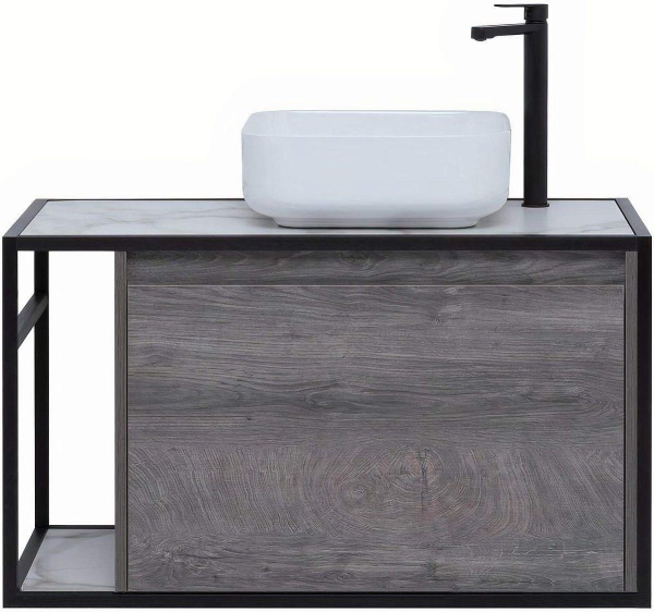 Тумба под раковину AQUANET Nova Lite Loft 90 R дуб рошелье