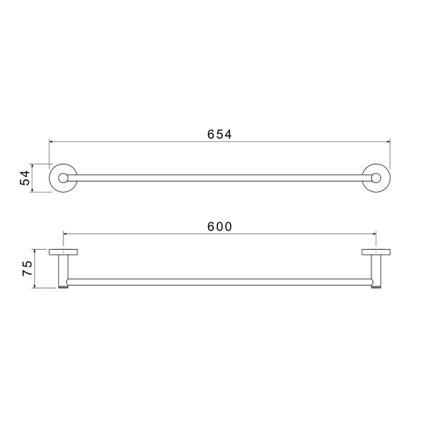 Полотенцедержатель АКВАТЕК Европа AQ4114CR