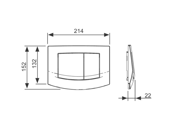 Кнопка смыва TECE TECEambia 9240200