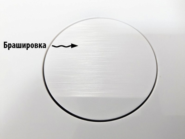 Кнопка смыва ESBANO Slim 37GW белый глянцевый
