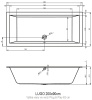 Акриловая ванна RIHO Lugo Plug & Play 200х90 L