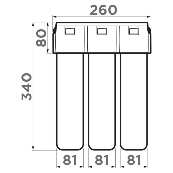 Комплект смеситель с фильтром OMOIKIRI Nagano-WH-P + Pure drop lite белый