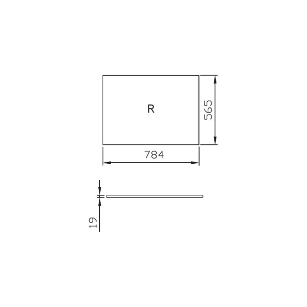 Панель боковая RAVAK City 80 орех R