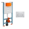 Инсталляция для унитазов VITRA V-Fix Corе 732-5800-01 с клавишей хром