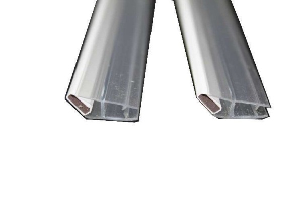 Магнитный уплотнитель для дверей душевых кабин с низким поддоном силиконовый