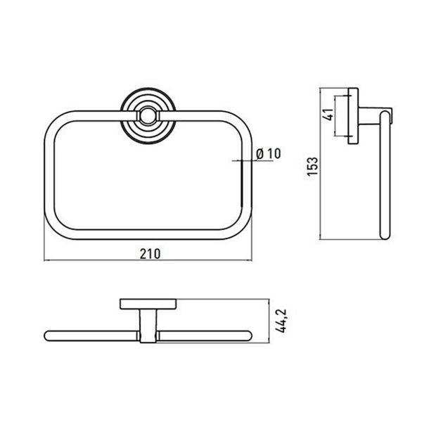 Полотенцедержатель EMCO Polo кольцо 0755 001 00