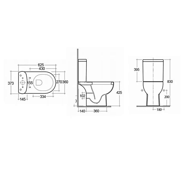 Бачок KERAMA MARAZZI Buongiorno с нижним подводом воды