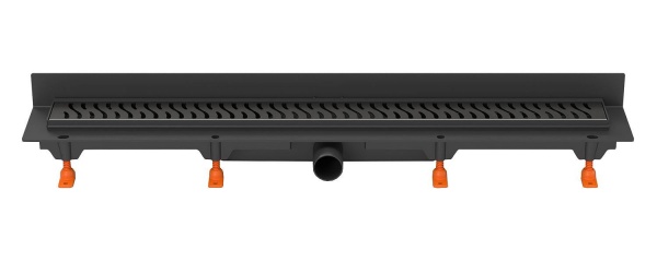 Дренажный канал MCH Harmony CH 850 HC2 с решеткой и бок. сливом для монтажа к стене, D40