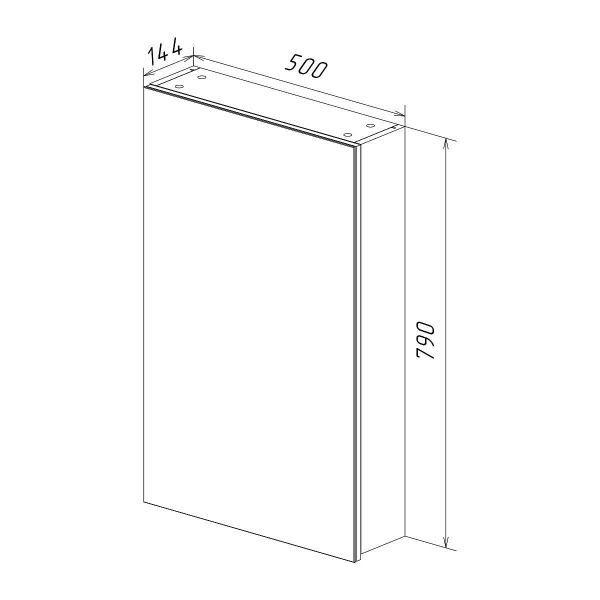 Зеркальный шкаф LEMARK Universal 50