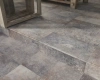 Клинкерная плитка Viano Grys Ступень угловая с капиносом MAT 33х33