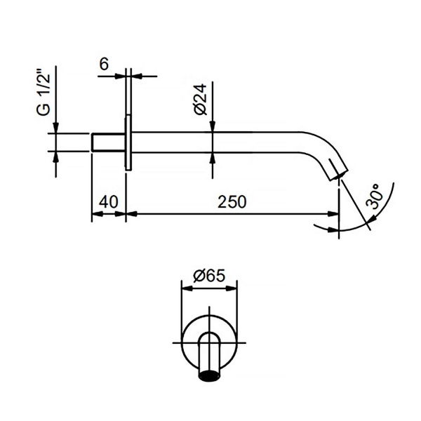 Излив FANTINI Nostromo 50 02 8431