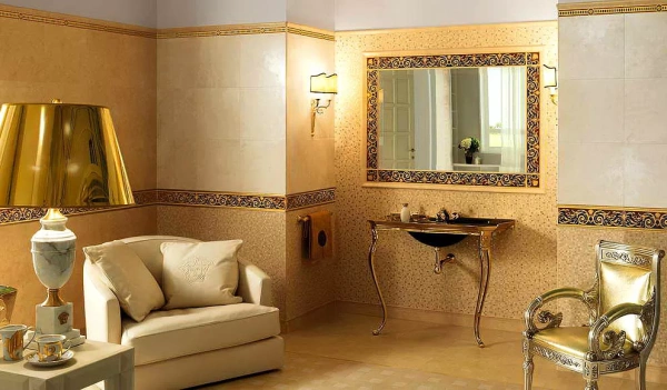 Мозаика 37121 Vanitas MOSAICI FOGLIA ORO/NOCE 39,4х39,4