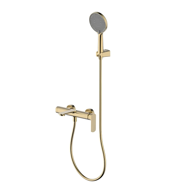 Смеситель для душа AQUAME Monza AQM6313BG золото брашированный