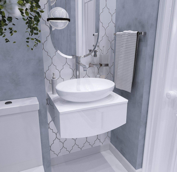 Тумба под раковину 1 MARKA Nega 60 белый