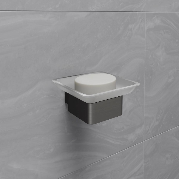 Мыльница LEMARK Smooth Line 9746018 графит матовый