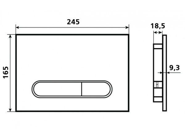 Кнопка смыва ESBANO OVL-17SC
