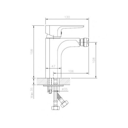 Смеситель для биде KOLLER POOL Trend TR0300