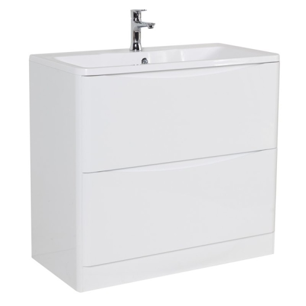 Тумба под раковину BELBAGNO Acqua 100 Bianco Lucido